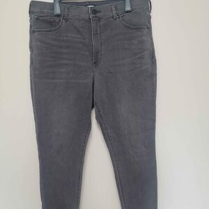 Express Grey High Rise Skinny Jeans Women's Size 16 Short